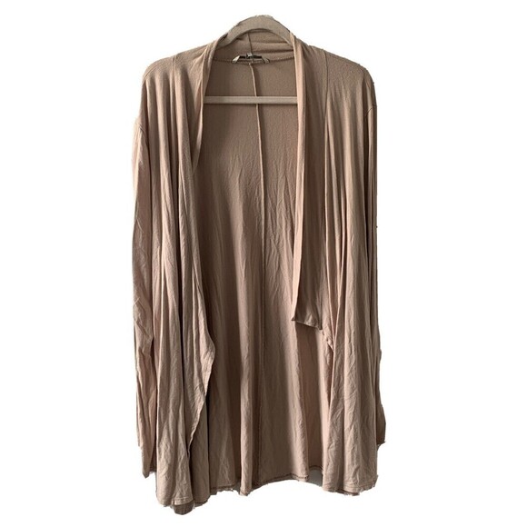 BKE Buckle Womens Size XL Beige Open Front Duster Cardigan - Picture 1 of 6